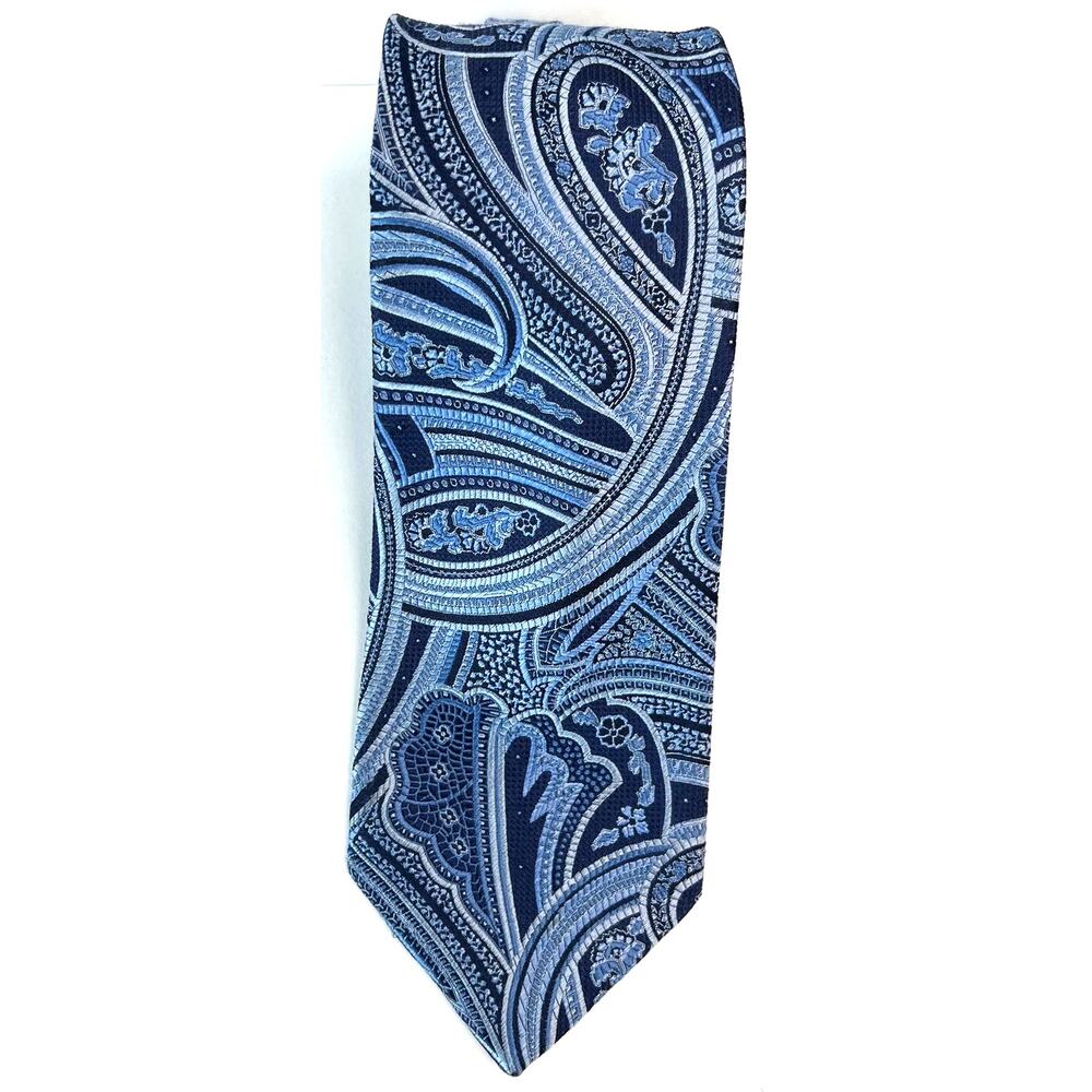 Tasso Elba Men Blue Paisley Silk Neck Tie
